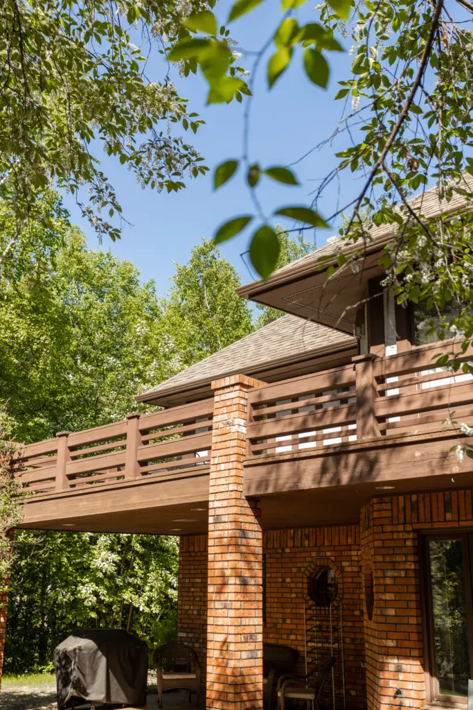 Brick lodge in Fairbanks, Alaska ideal for weddings and unique overnight stays.